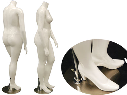 Plus Size Female Display Mannequin - No Head (TMK-MD-NANCYBW2S)