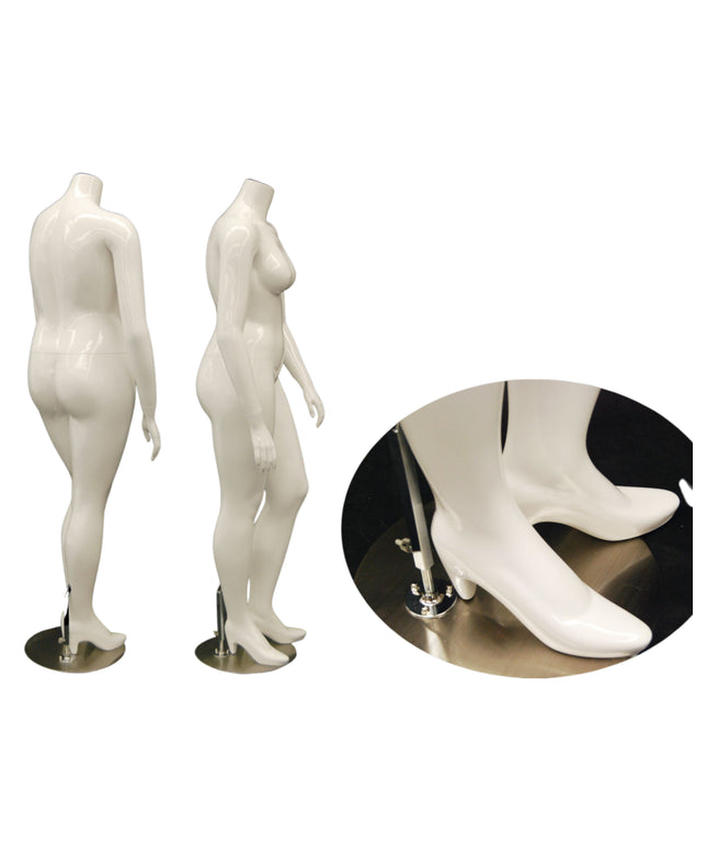 Plus Size Female Display Mannequin - No Head (TMK-MD-NANCYBW2S)