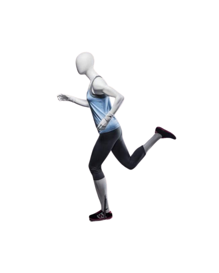 Athletic White Female Running Mannequin TMM-PB4W2