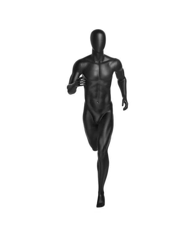 Athletic Black Male Running Mannequin (TMK-MZ-PB5BK2)