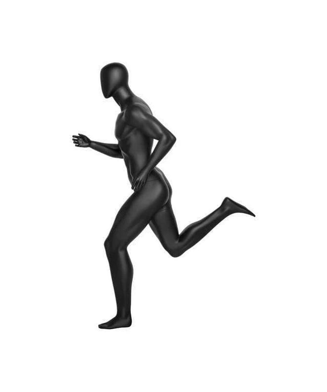 Athletic Black Male Running Mannequin (TMK-MZ-PB5BK2)