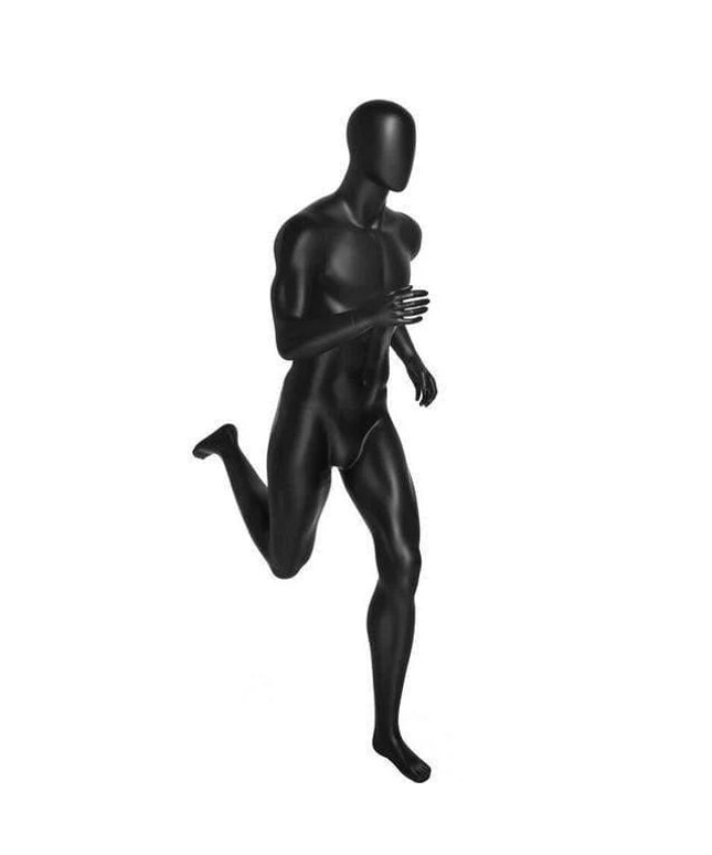 Athletic Black Male Running Mannequin (TMK-MZ-PB5BK2)