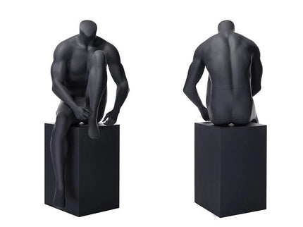 Athletic Headless Male Sitting Mannequin (TMK-MZ-NI-5)