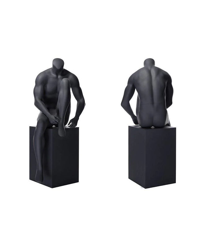 Athletic Headless Male Sitting Mannequin (TMK-MZ-NI-5)