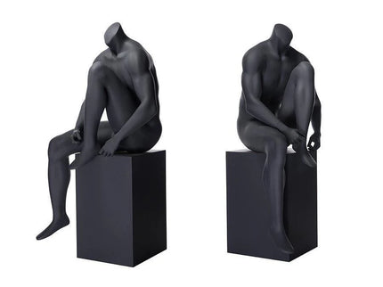 Athletic Headless Male Sitting Mannequin (TMK-MZ-NI-5)
