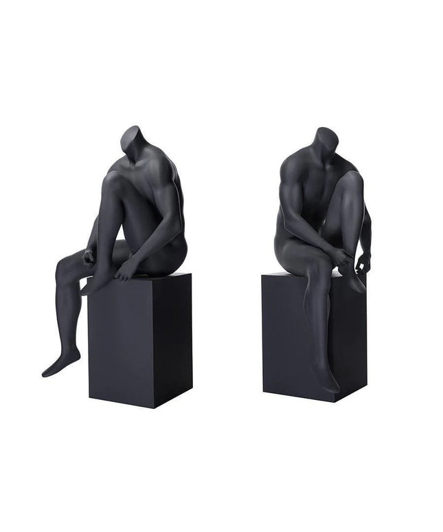 Athletic Headless Male Sitting Mannequin (TMK-MZ-NI-5)