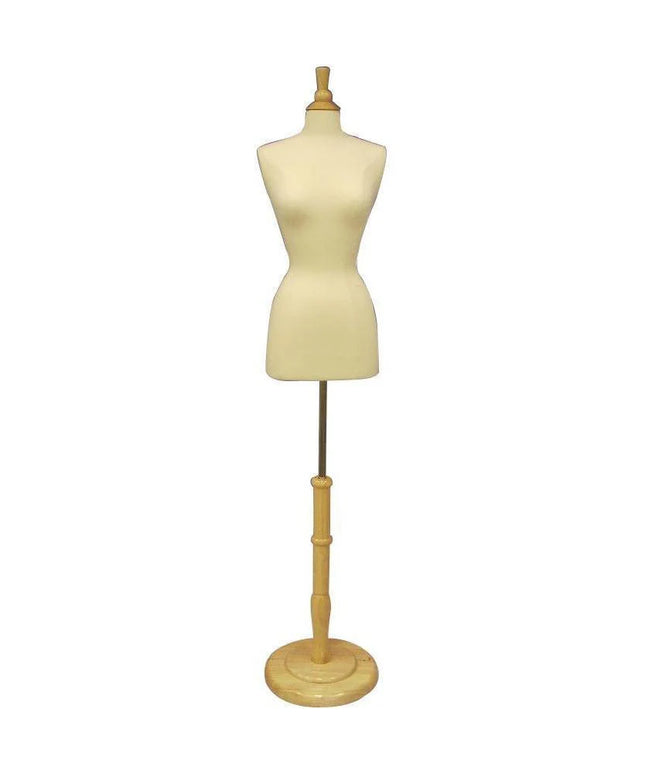 Female French Dress Form With Round Base (TMK-JF-F+BS-R01NX)