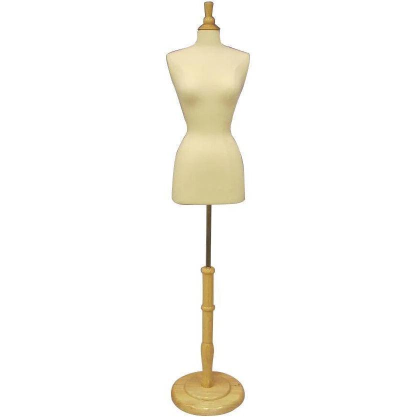 Female French Dress Form With Round Base (TMK-JF-F+BS-R01NX)
