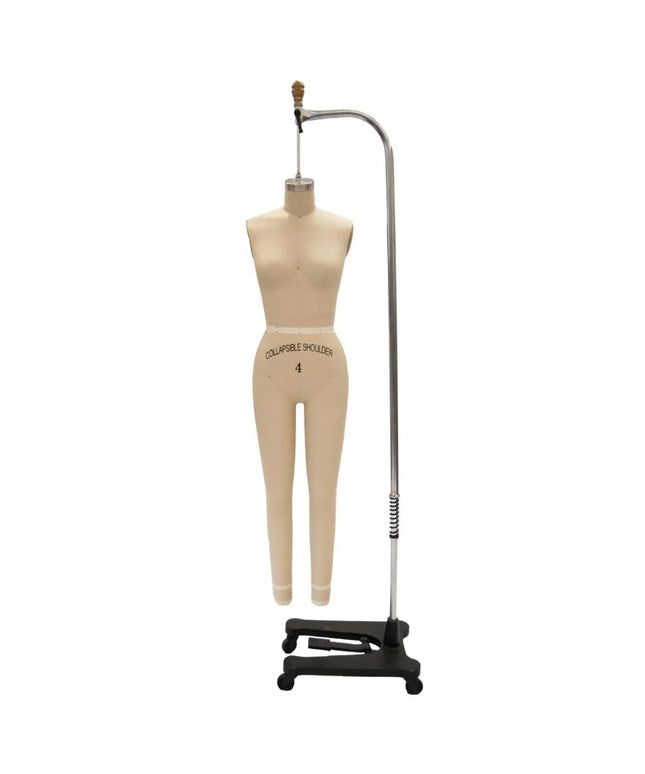 Female Full Body Professional Dress Form with Collapsible Shoulders