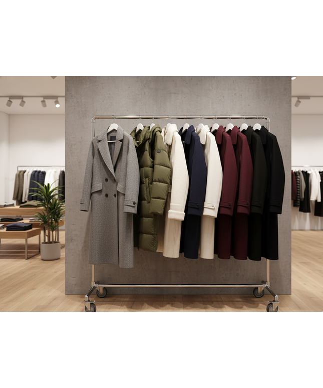 17" White Wooden Coat Hanger (TMK-HA-600WH)