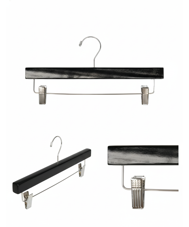 14" Walnut Wooden Pant/Skirt Hanger (TMK-HA-500BK2)