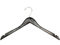 17" Black Wooden Coat Hanger (TMK-HA-600BK2)