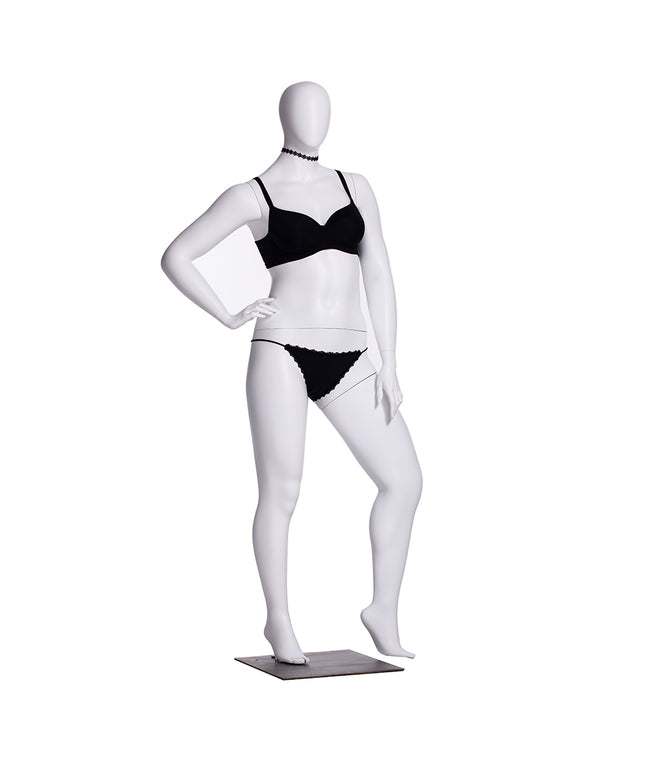 Plus Size Female Egghead Mannequin (TMK-MZ-F3D03W)