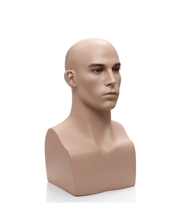 Male Realistic Mannequin Head (TMK-MZ-H2)