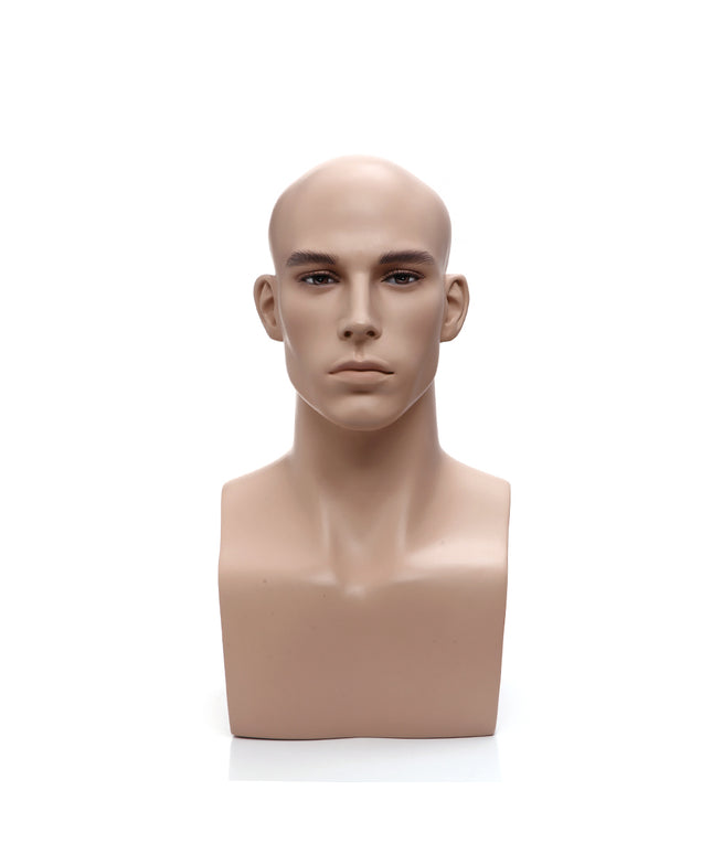 Male Realistic Mannequin Head (TMK-MZ-H2)