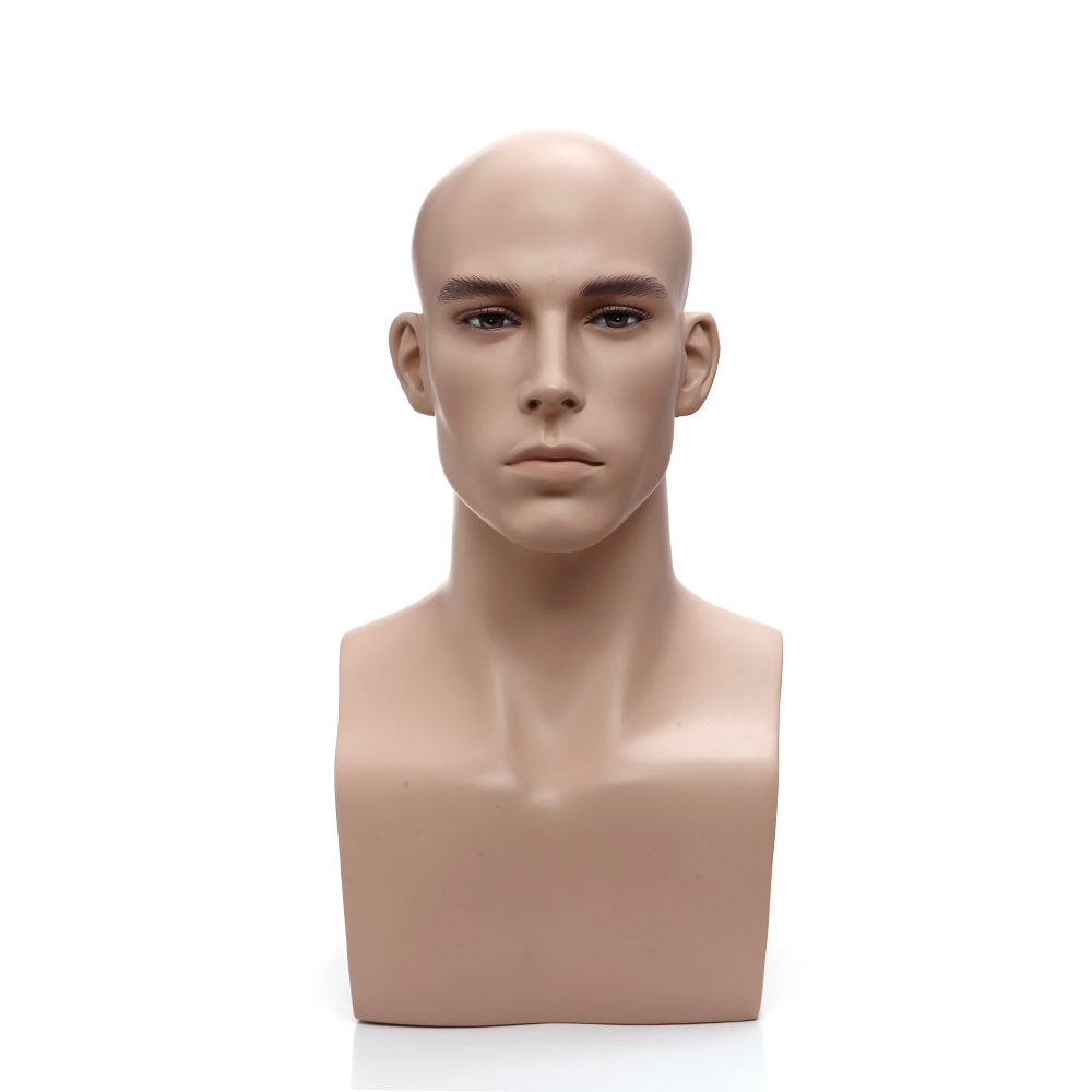 Male Realistic Mannequin Head (TMK-MZ-H2)