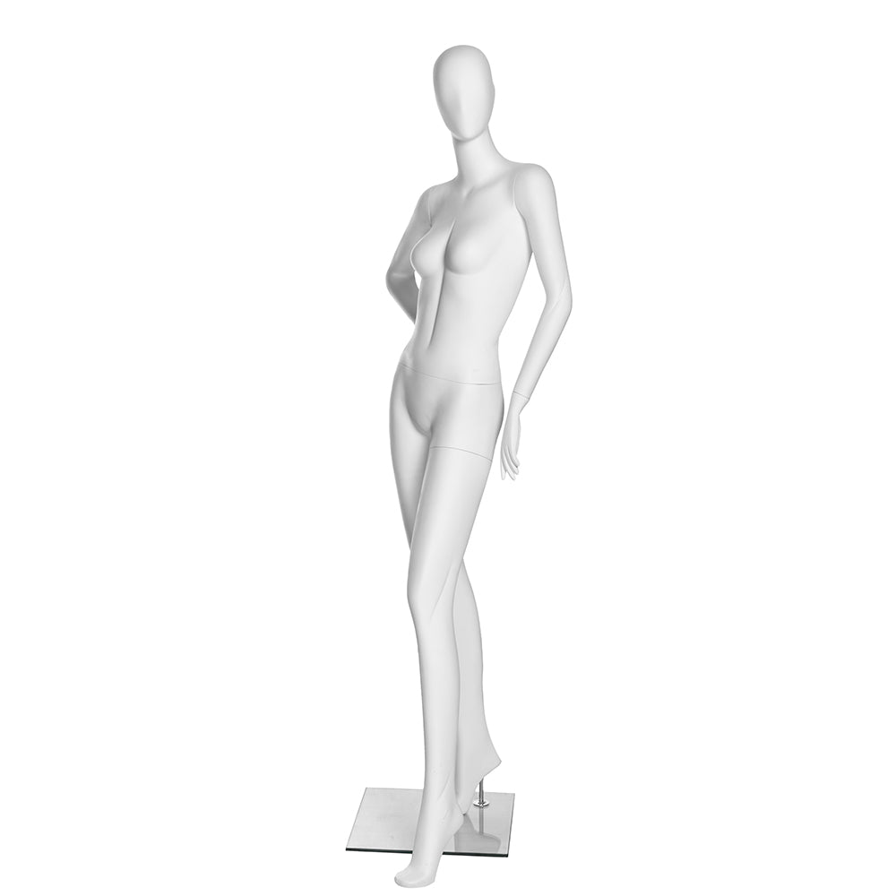 SFM01 Sculptural Female Mannequin in Matte White (TMK-MZ-SFM01)