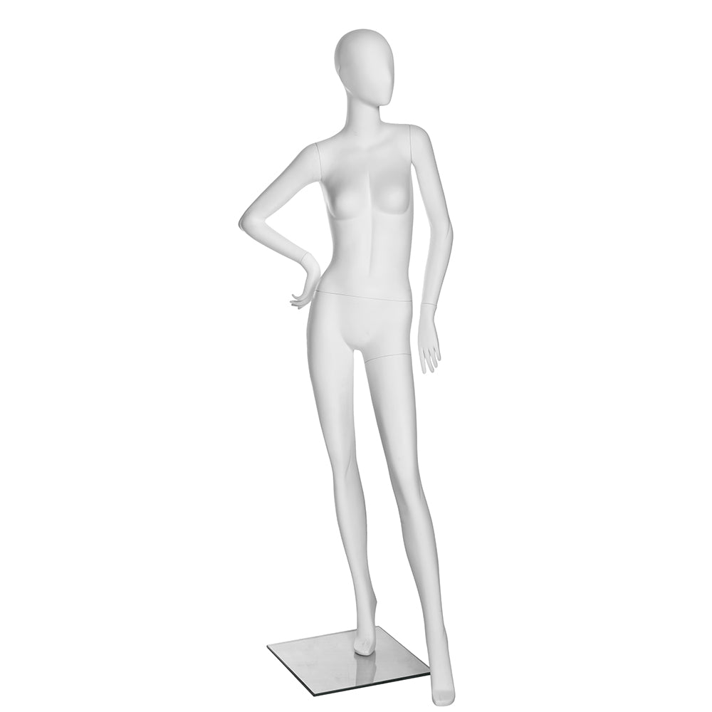 SFM01 Sculptural Female Mannequin in Matte White (TMK-MZ-SFM01)
