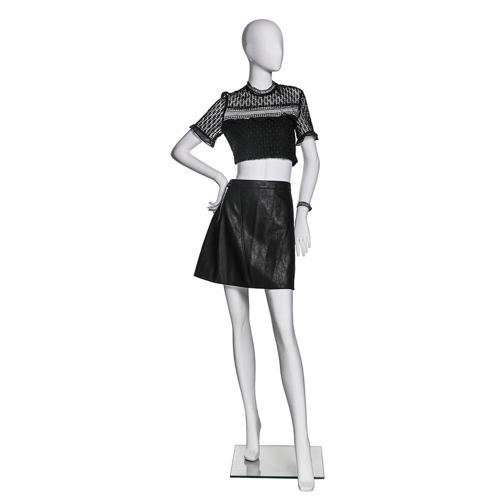 SFM01 Sculptural Female Mannequin in Matte White (TMK-MZ-SFM01)