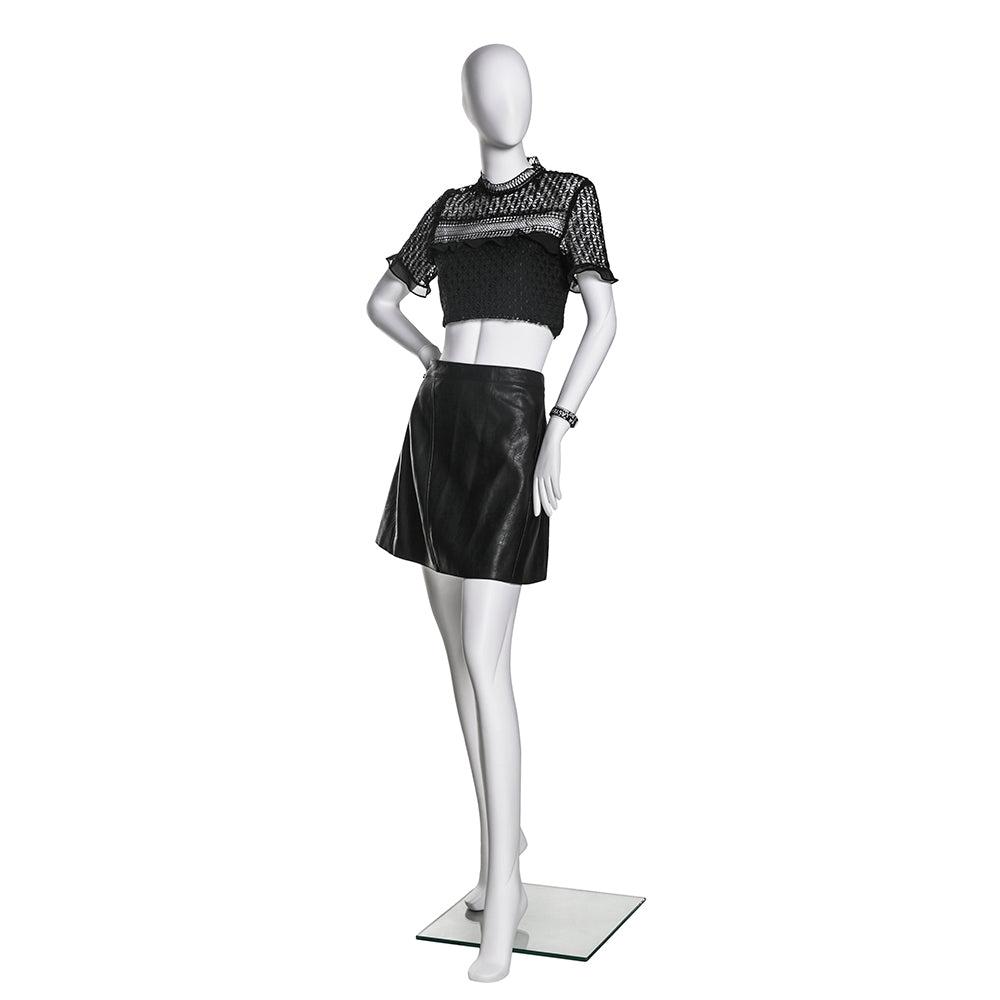 SFM01 Sculptural Female Mannequin in Matte White (TMK-MZ-SFM01)