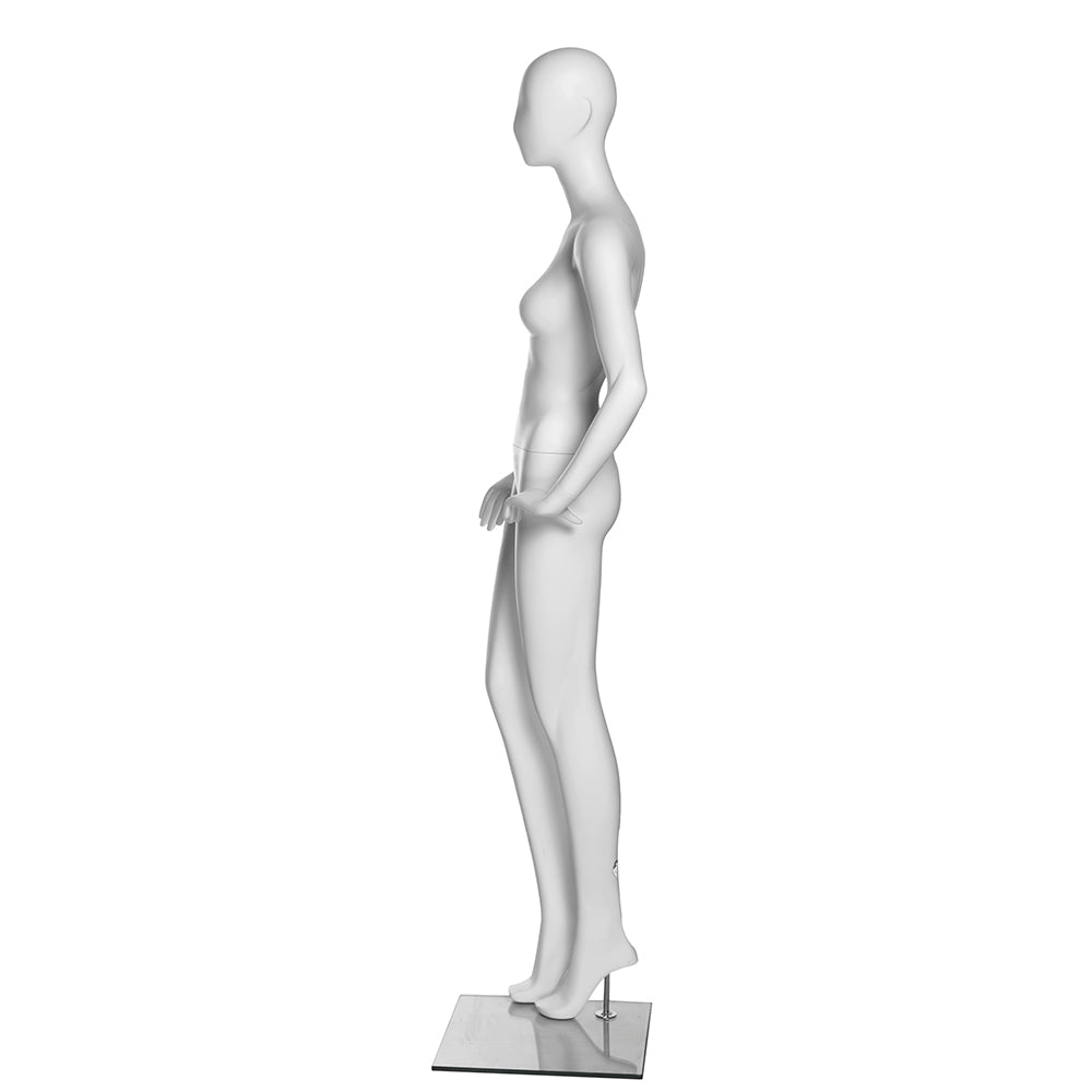 SFM02 Poised Female Mannequin in Matte White (TMK-MZ-SFM02)