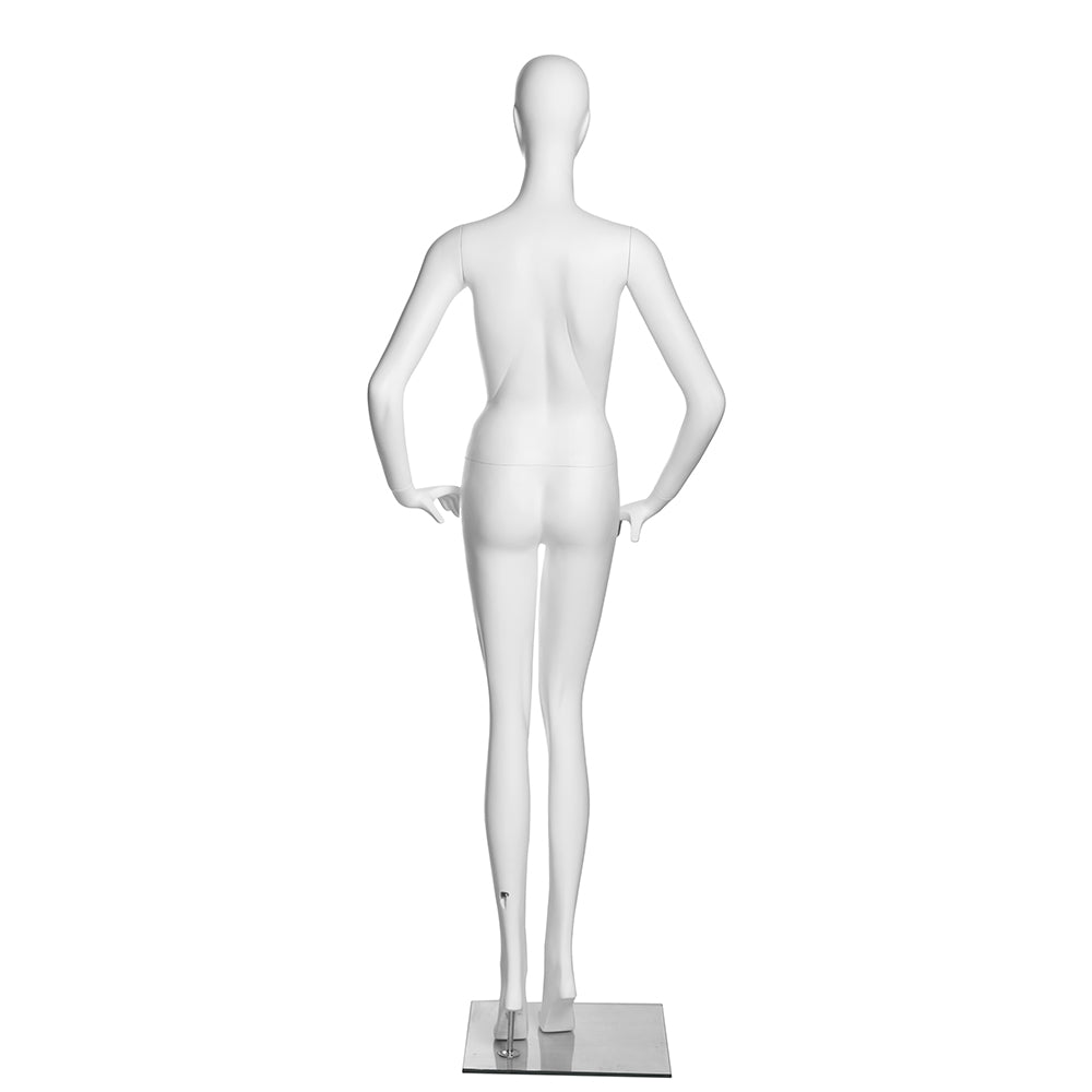 SFM02 Poised Female Mannequin in Matte White (TMK-MZ-SFM02)