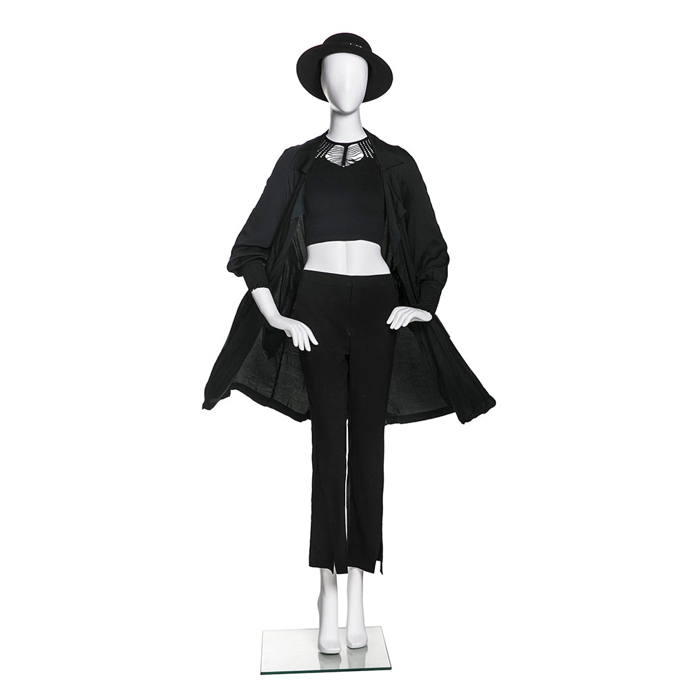 SFM02 Poised Female Mannequin in Matte White (TMK-MZ-SFM02)