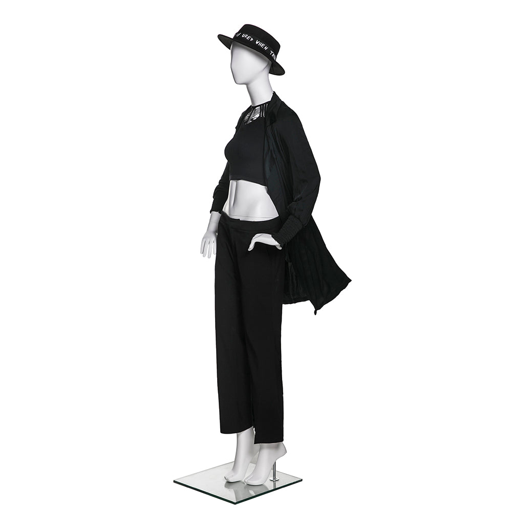 SFM02 Poised Female Mannequin in Matte White (TMK-MZ-SFM02)