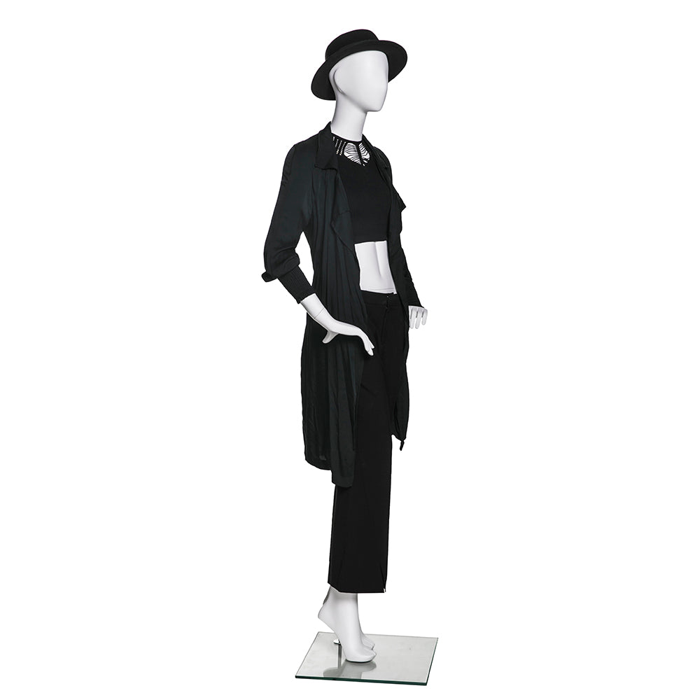 SFM02 Poised Female Mannequin in Matte White (TMK-MZ-SFM02)