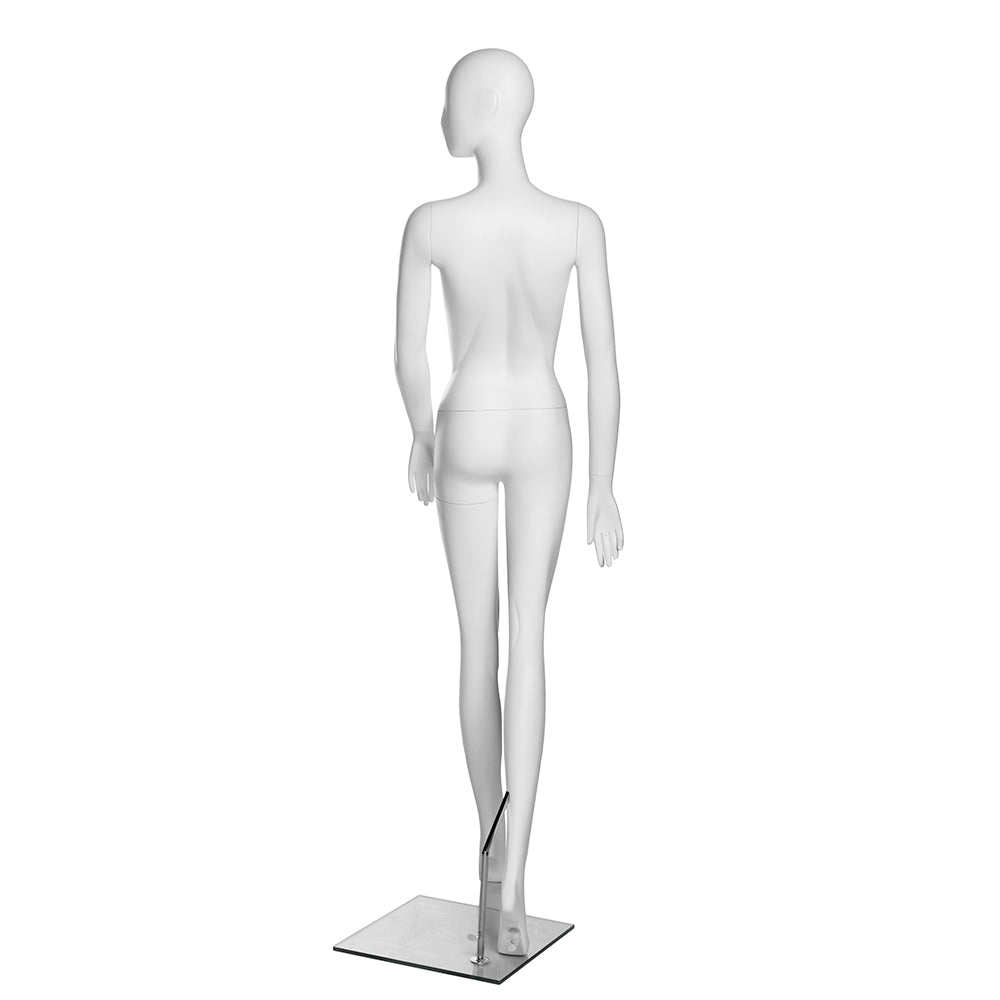 SFM05 Walking-Pose Female Mannequin in Matte White (TMK-MZ-SFM05)