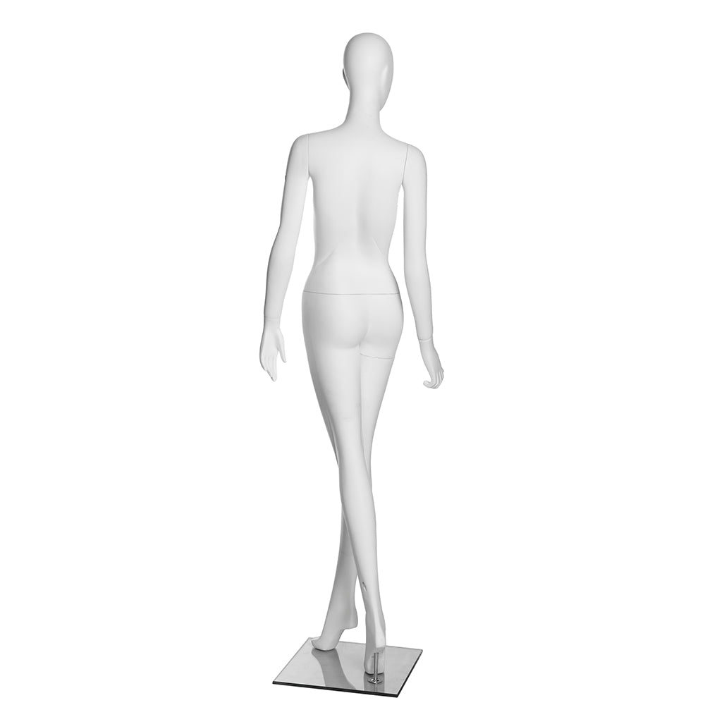 SFM06 Crossed-Leg Female Mannequin in Matte White (TMK-MZ-SFM06)