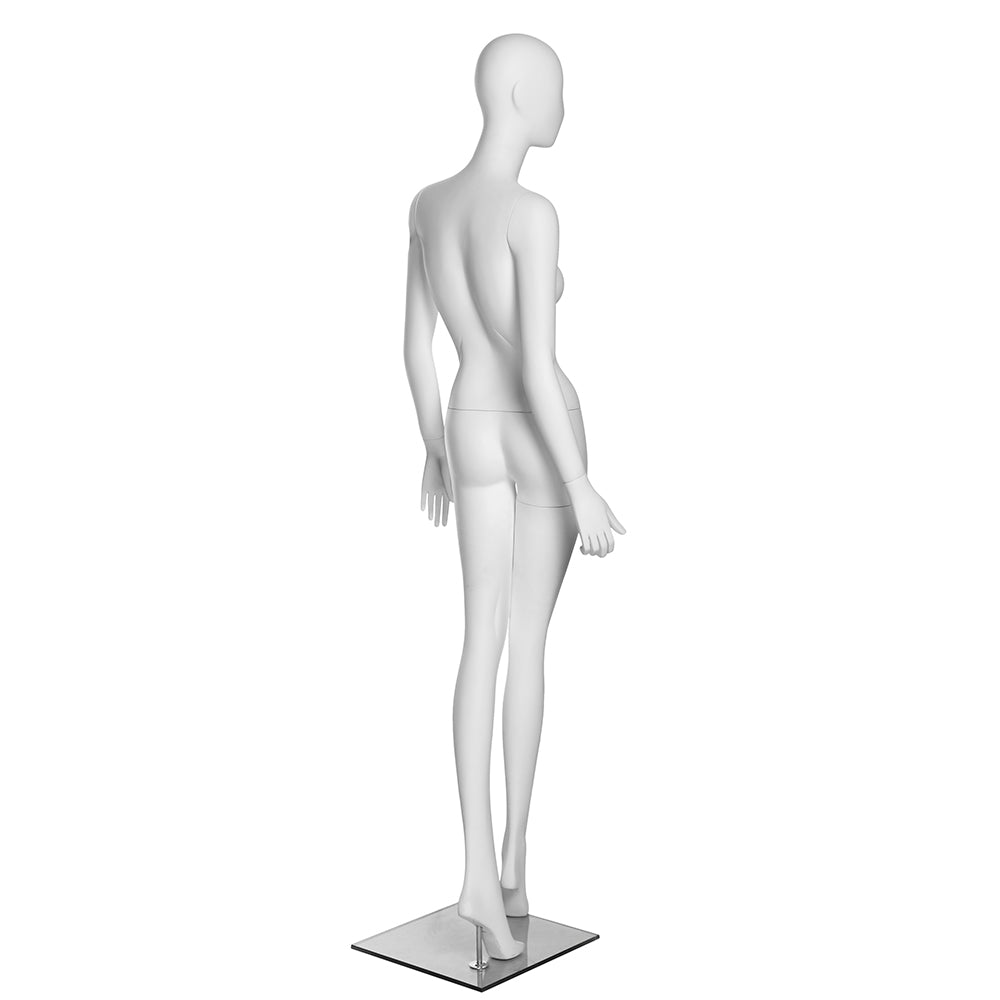 SFM06 Crossed-Leg Female Mannequin in Matte White (TMK-MZ-SFM06)