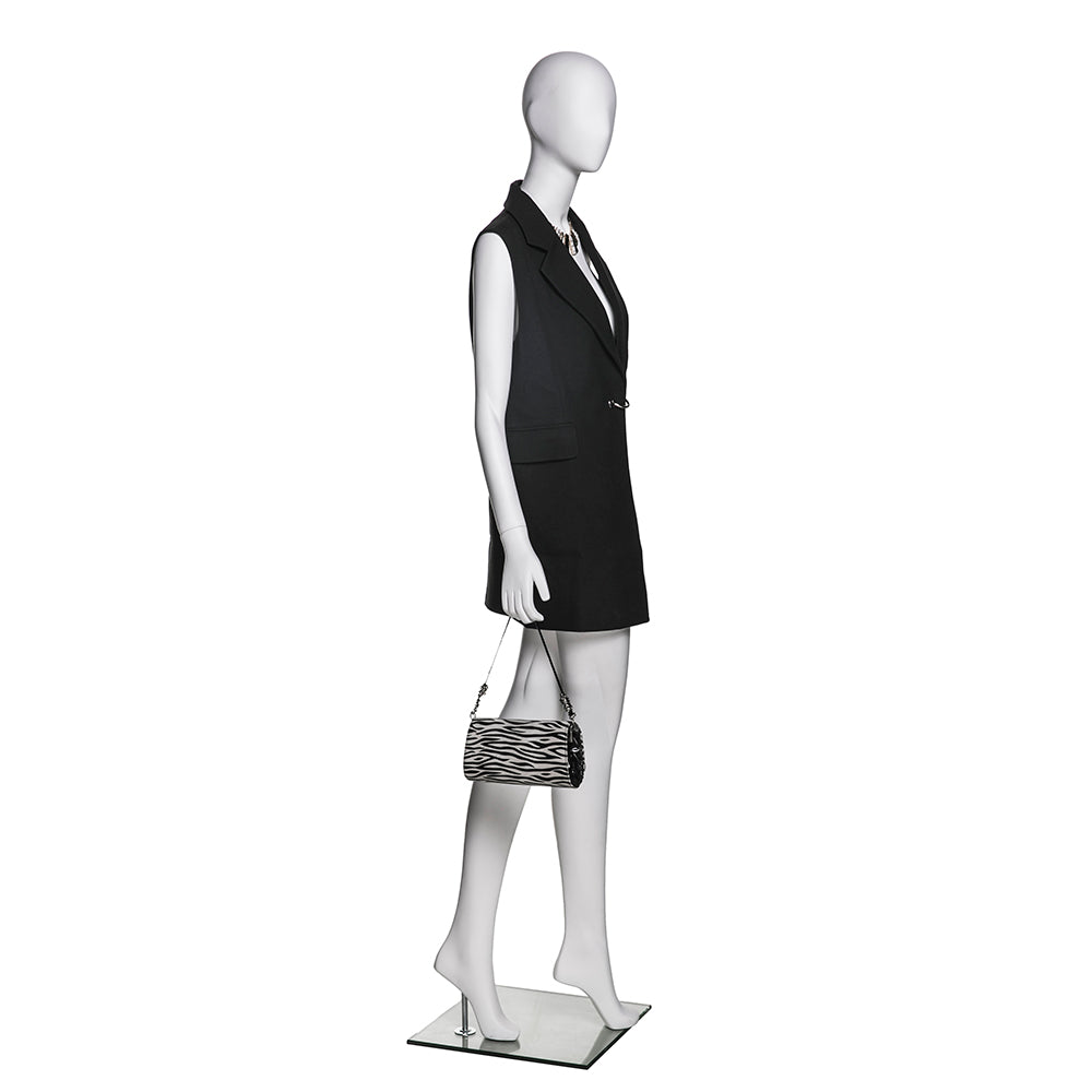 SFM06 Crossed-Leg Female Mannequin in Matte White (TMK-MZ-SFM06)