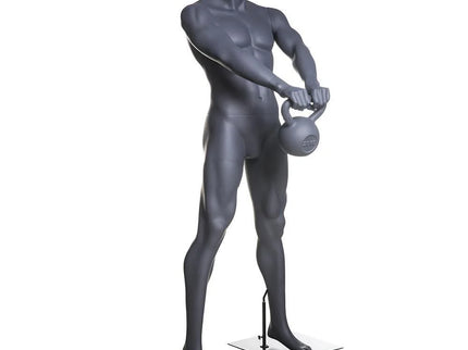 Male Athletic Kettlebell Weight Lifting Mannequin (TMK-MZ-HL-01)