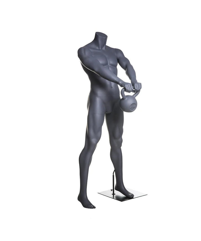 Male Athletic Kettlebell Weight Lifting Mannequin (TMK-MZ-HL-01)