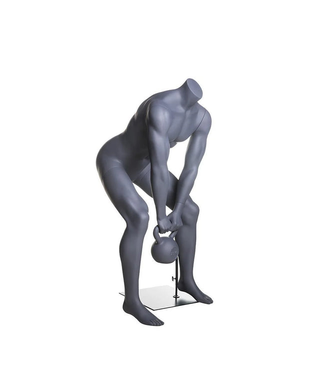 Male Athletic Kettlebell Weight Lifting Mannequin (TMK-MZ-HL-02)