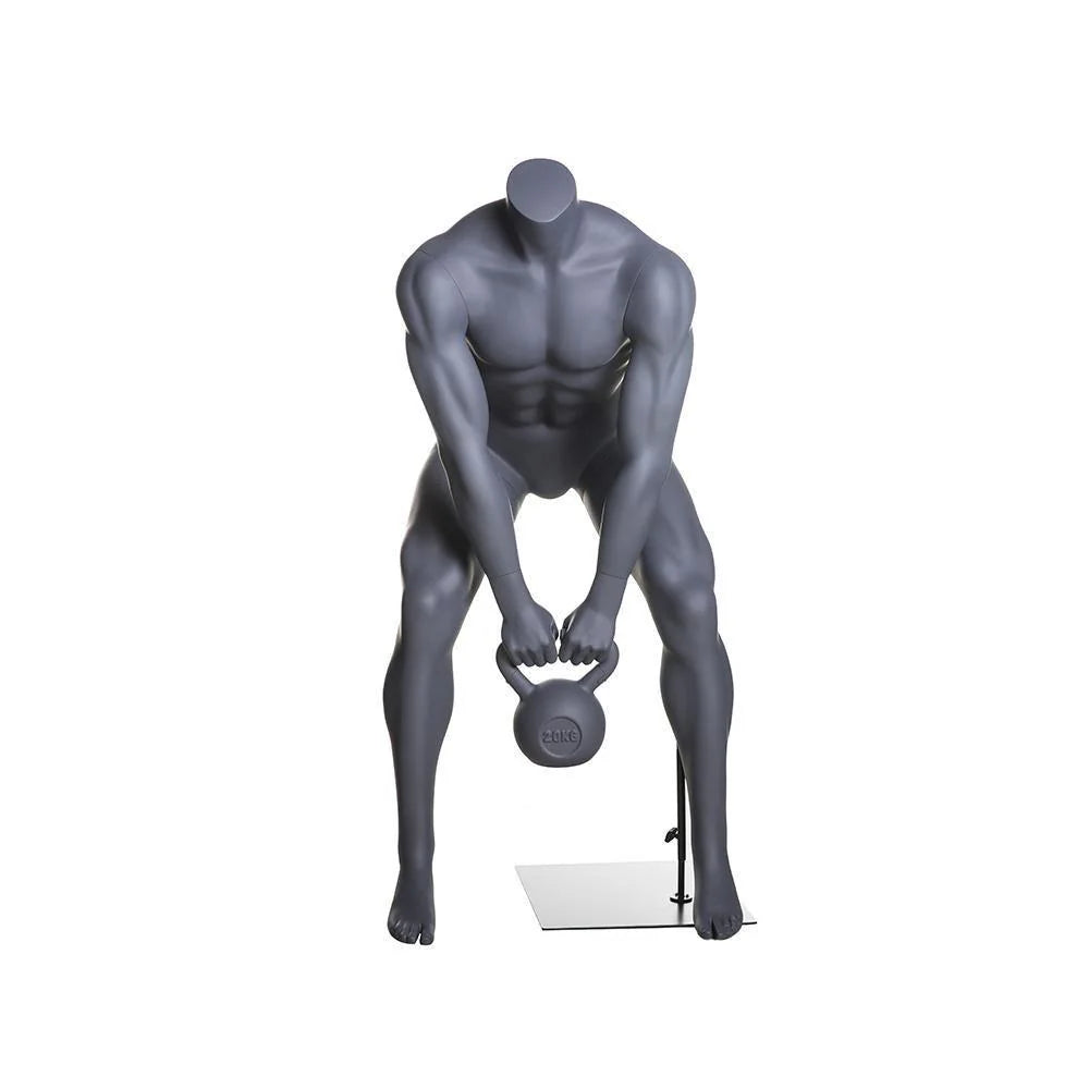 Male Athletic Kettlebell Weight Lifting Mannequin (TMK-MZ-HL-02)