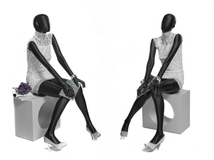 Black Abstract Female Mannequin (TMK-OZIB1)