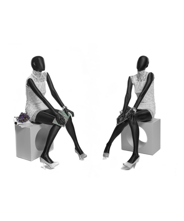 Black Abstract Female Mannequin (TMK-OZIB1)