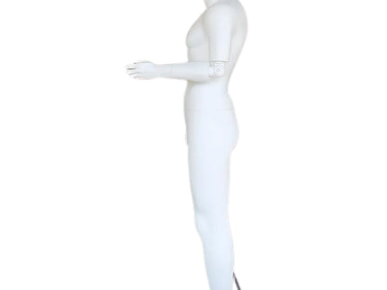 Male Egghead Mannequin with Movable Elbows TMK-SFM38E-WT