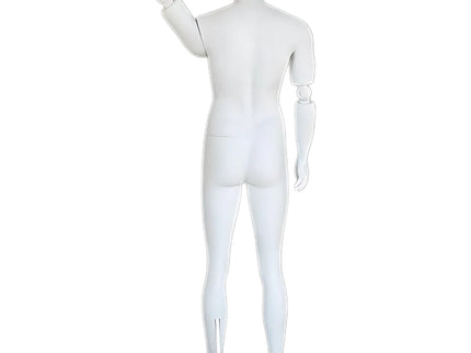 Male Egghead Mannequin with Movable Elbows TMK-SFM38E-WT