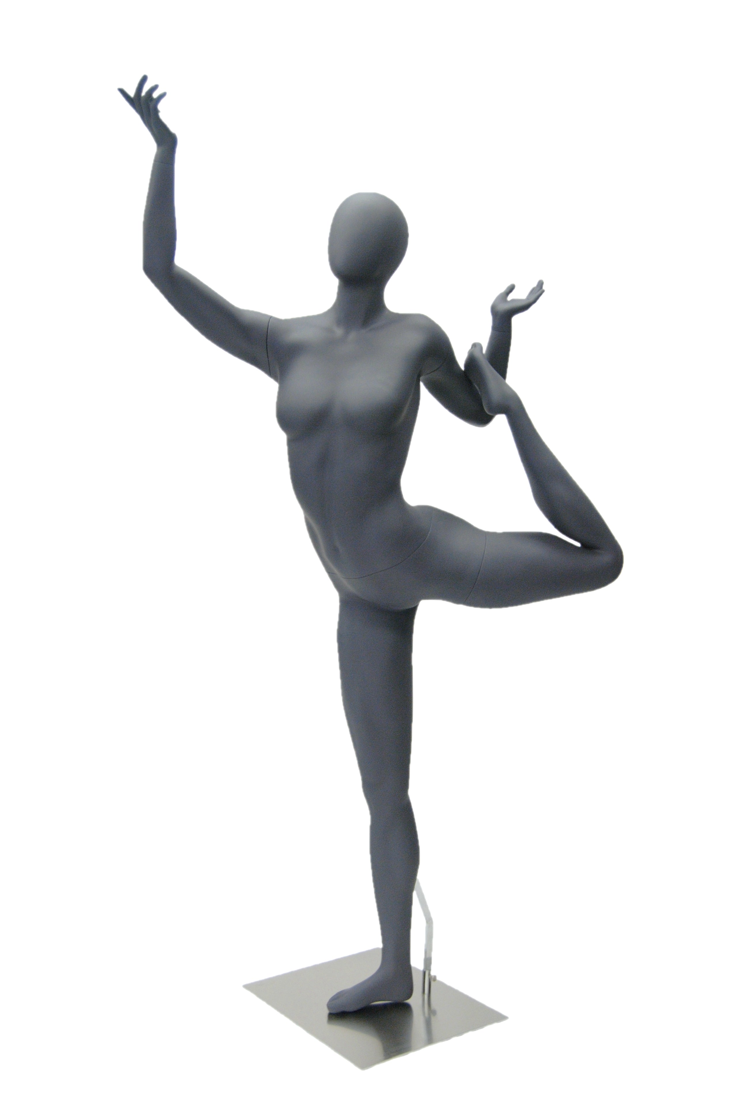 Female Gray Yoga Mannequin (TMK-HEF65EG)