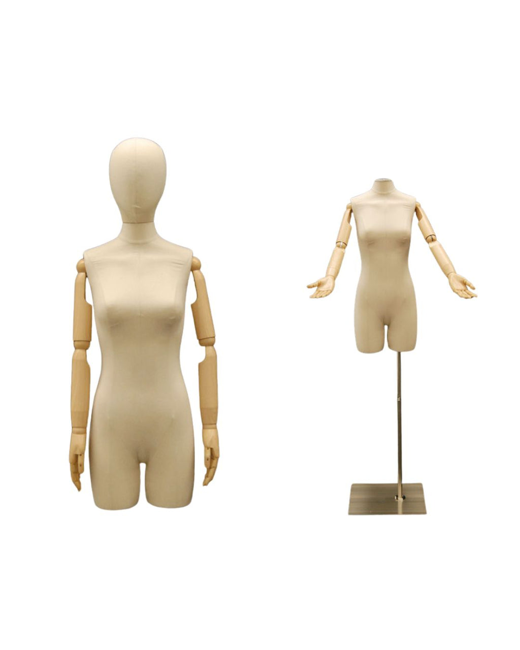 Female Display Dress Form with Arms and Head (TMK-JF-F2Larm)