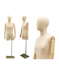 Male Display Dress Form with Arms and Head (TMK-JF-M2LARM)