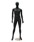 Black Male Egghead Mannequin (TMK-KM26BK2)