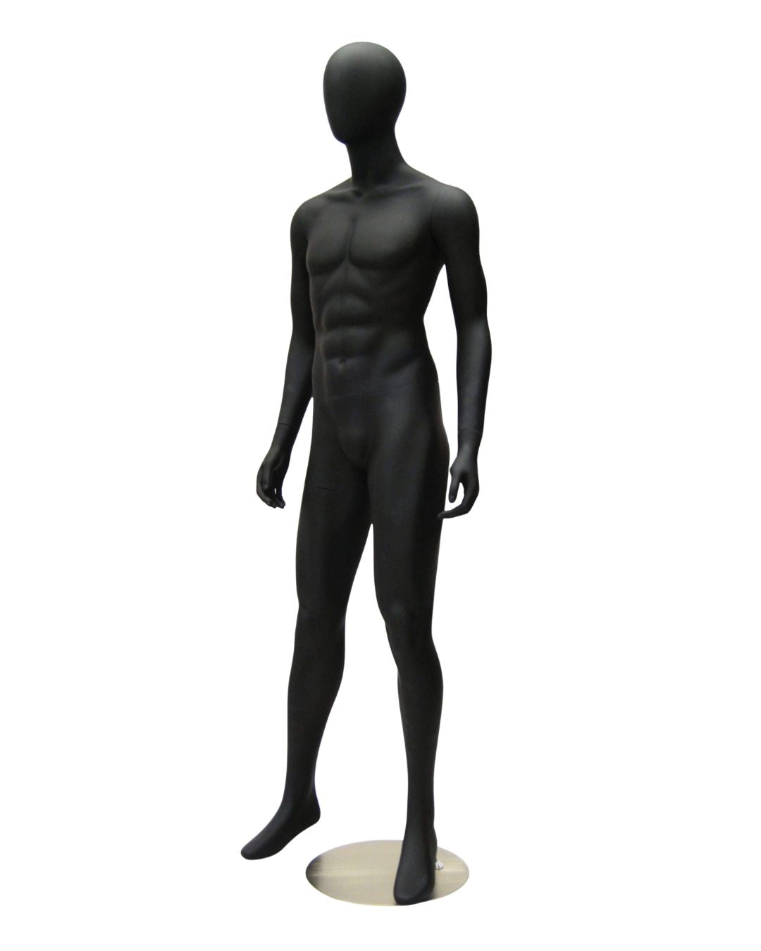 Black Male Egghead Mannequin (TMK-KM26BK2)