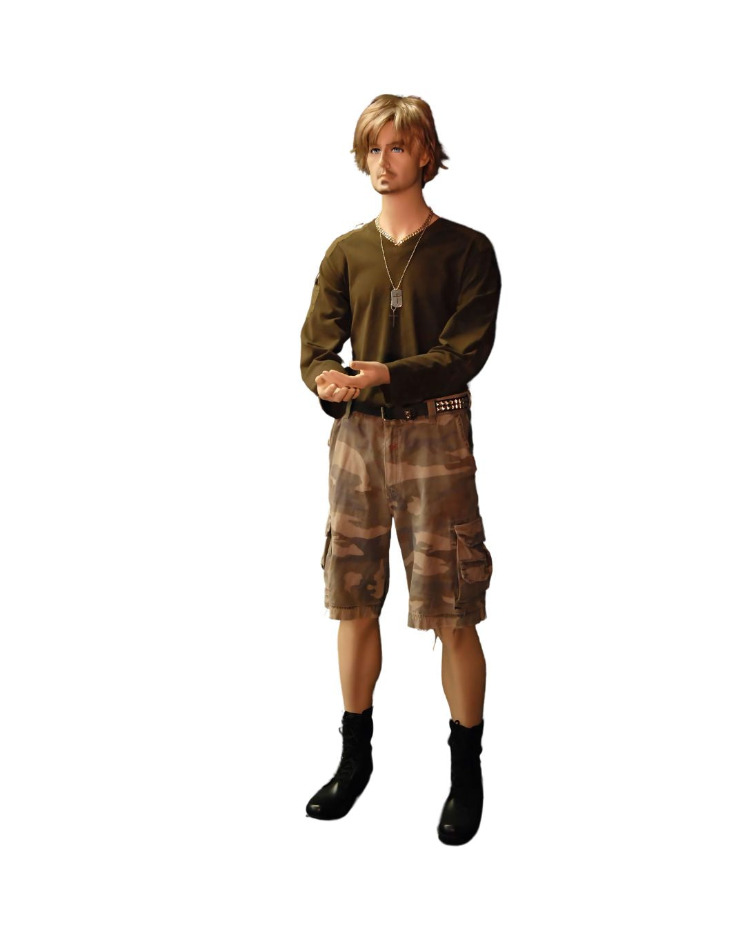 Male Realistic Mannequin with Movable Elbows Short Version (TMK-MD-BC8S)