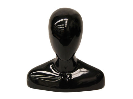 Abstract Female Black Glossy Mannequin Head (TMK-MD-FEGGB)