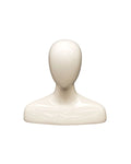 Male White Egghead Mannequin Head (TMK-MD-MEGGW)