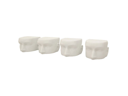White Head Display For Sunglasses Set of 4 (TMK-MD-M/FFACE-WH)
